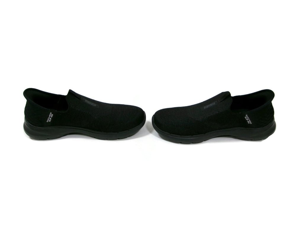 Skechers Mens Black Hands Free Slip Ins Ons Go Walk Shoes Black Meshs Size 11
