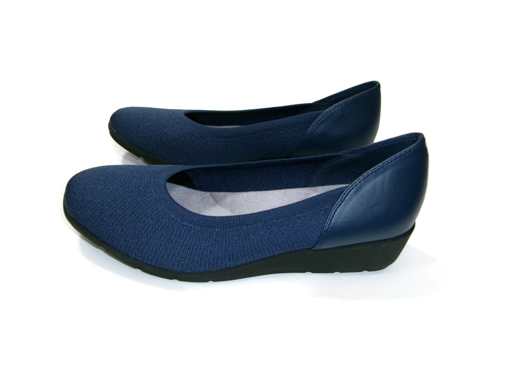 Kim Rogers Shoes Size 9 M  Wedge Ultra Comfort Technology Navy Blue Maddie