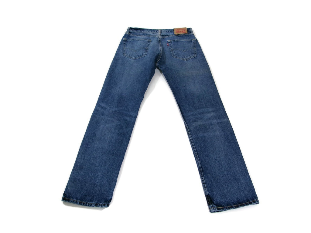 Mens LEVI'S 505 Distressed Denim Jeans Pants Size 32 X 32