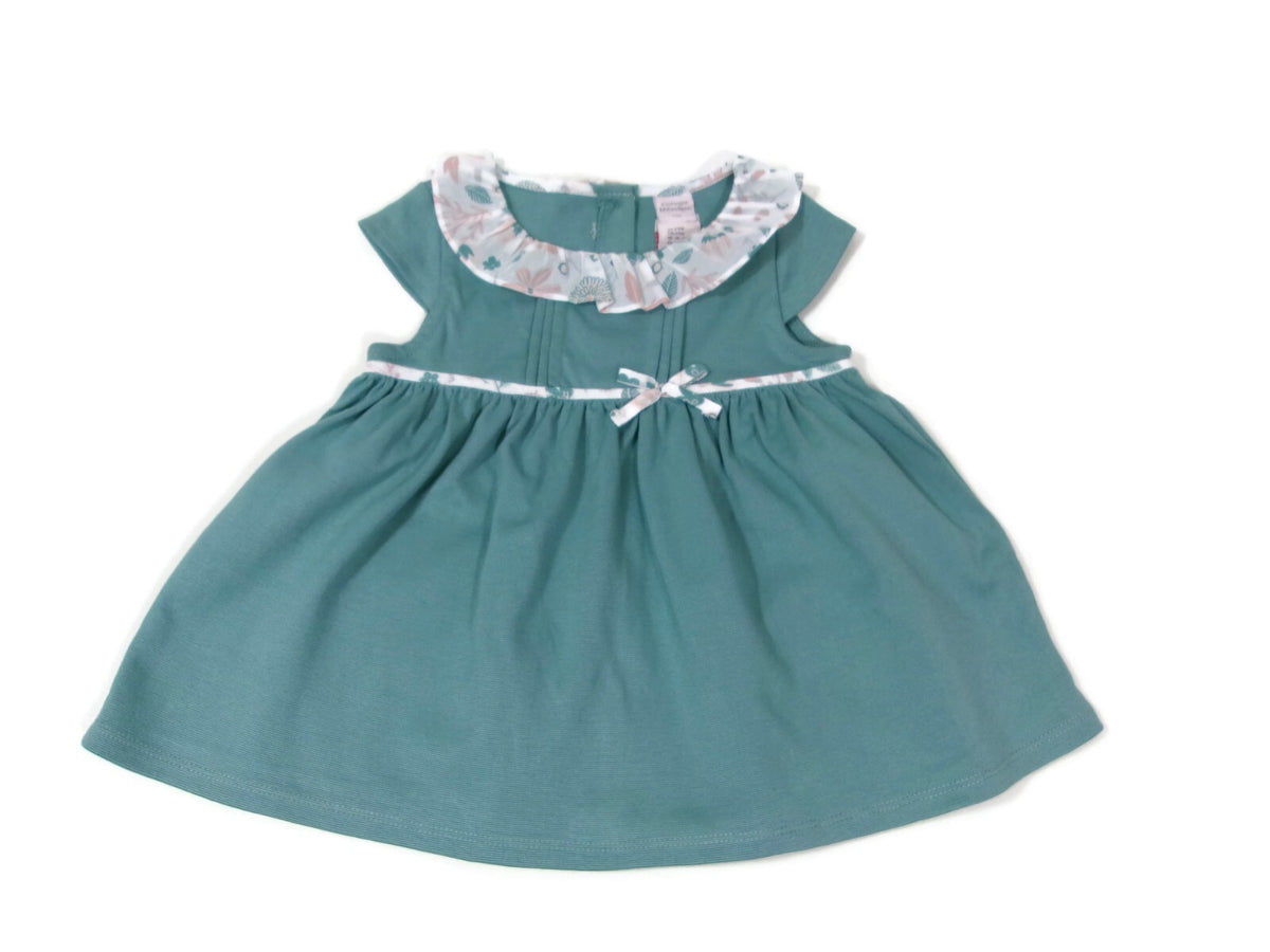 CATHERINE MALANDRINO Toddler Cute Girls Mint Green Dress Size 24 M 24M NEW