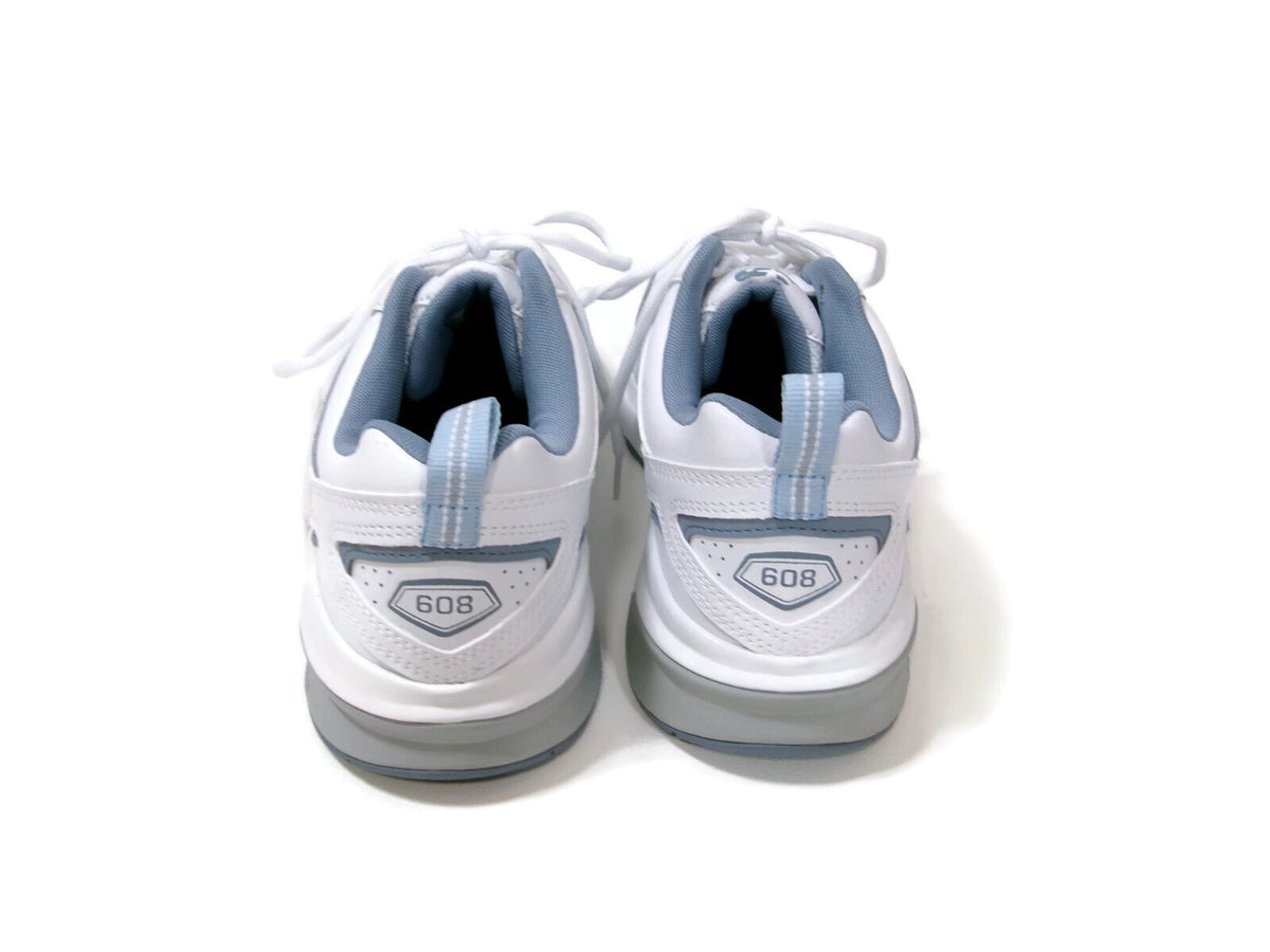 Mens Size 8 Womens Size 9.5 D NEW BALANCE 608 Athletic Sneakers Shoes Blue/White