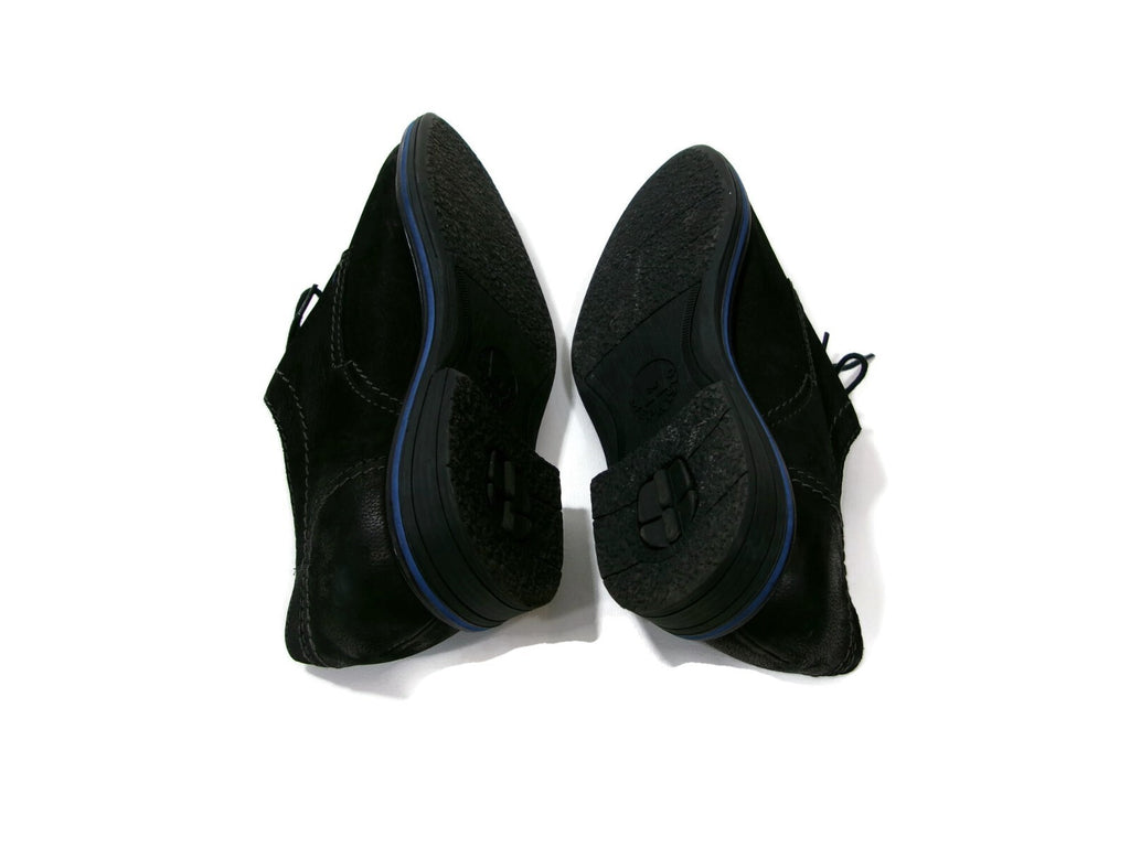 Mephisto Mens Quality Derby Oxford Casual Black Leather Lace Up Shoes Size 9.5 M