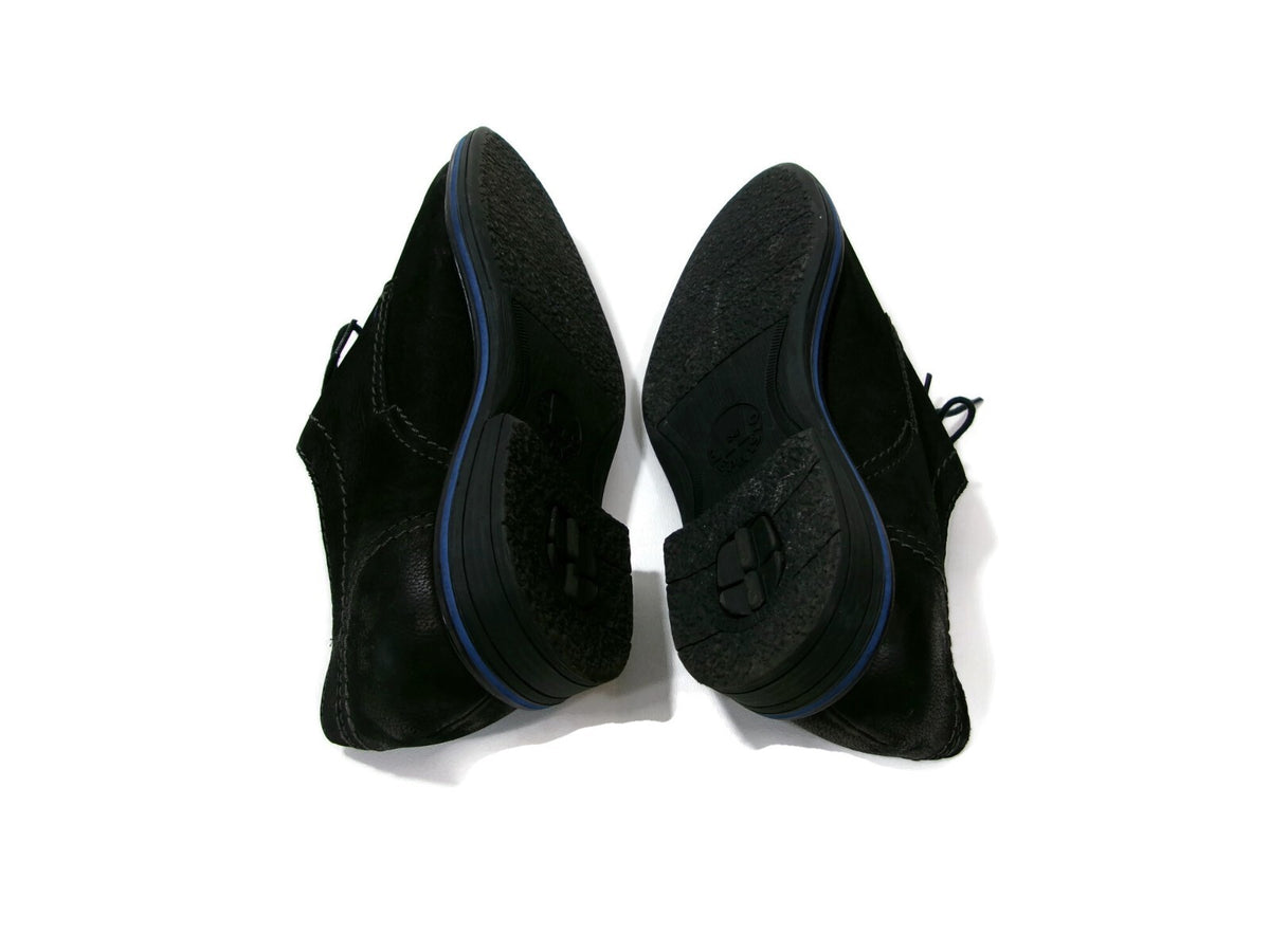 Mephisto Mens Quality Derby Oxford Casual Black Leather Lace Up Shoes Size 9.5 M