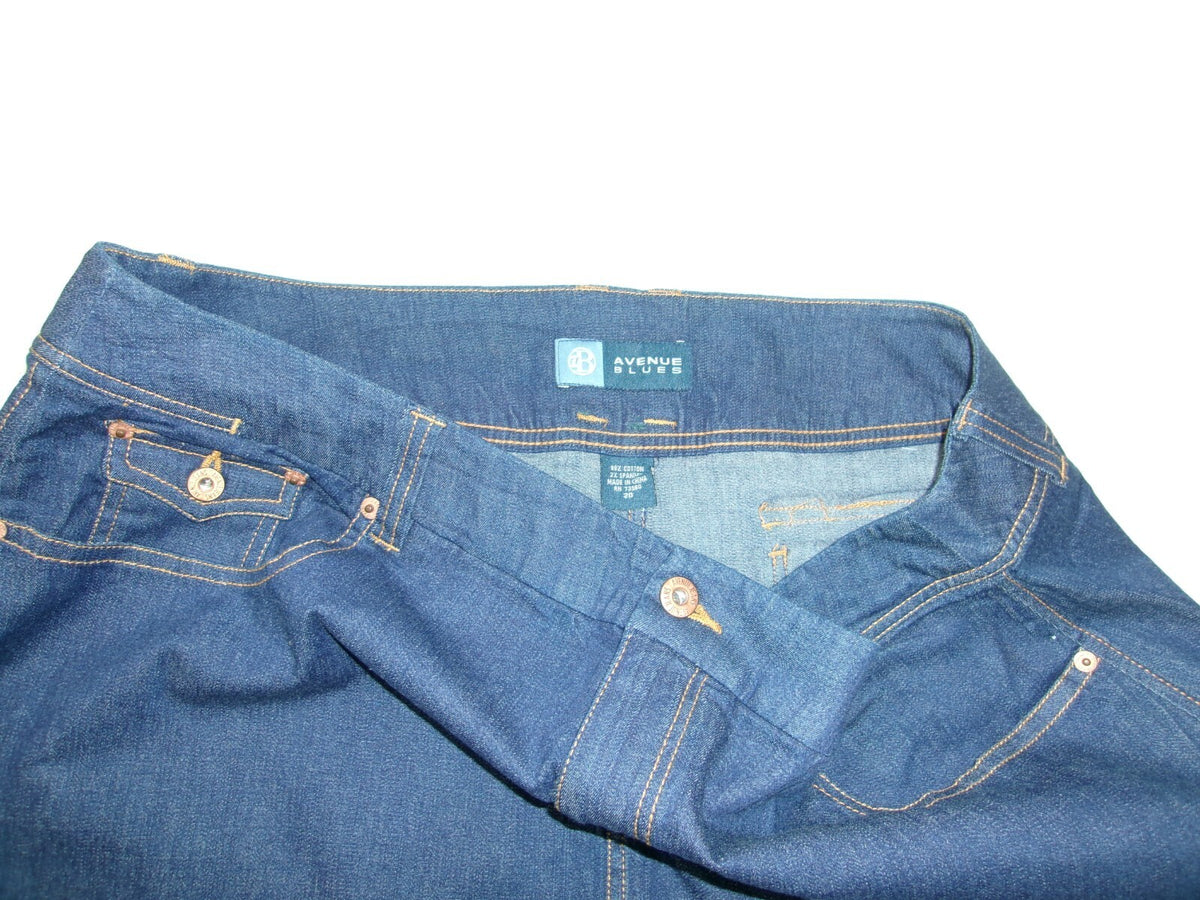 Womens AVENUE BLUES Long Denim Jean Skirt Plus size 20 Stretch to Fabric