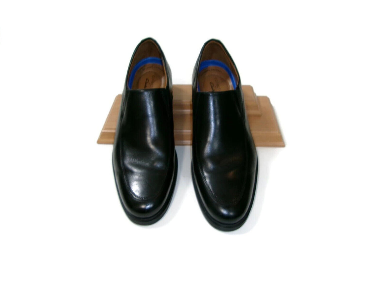 Mens COLLECTION by CLARKS Extreme Comfort Size 12 Black Leather Slip Ons Loafers
