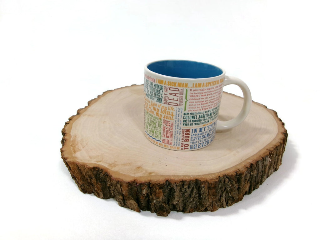 Unemployed Philosophers Guild Great Literary Openings  Coffee Tea Mug Quotes