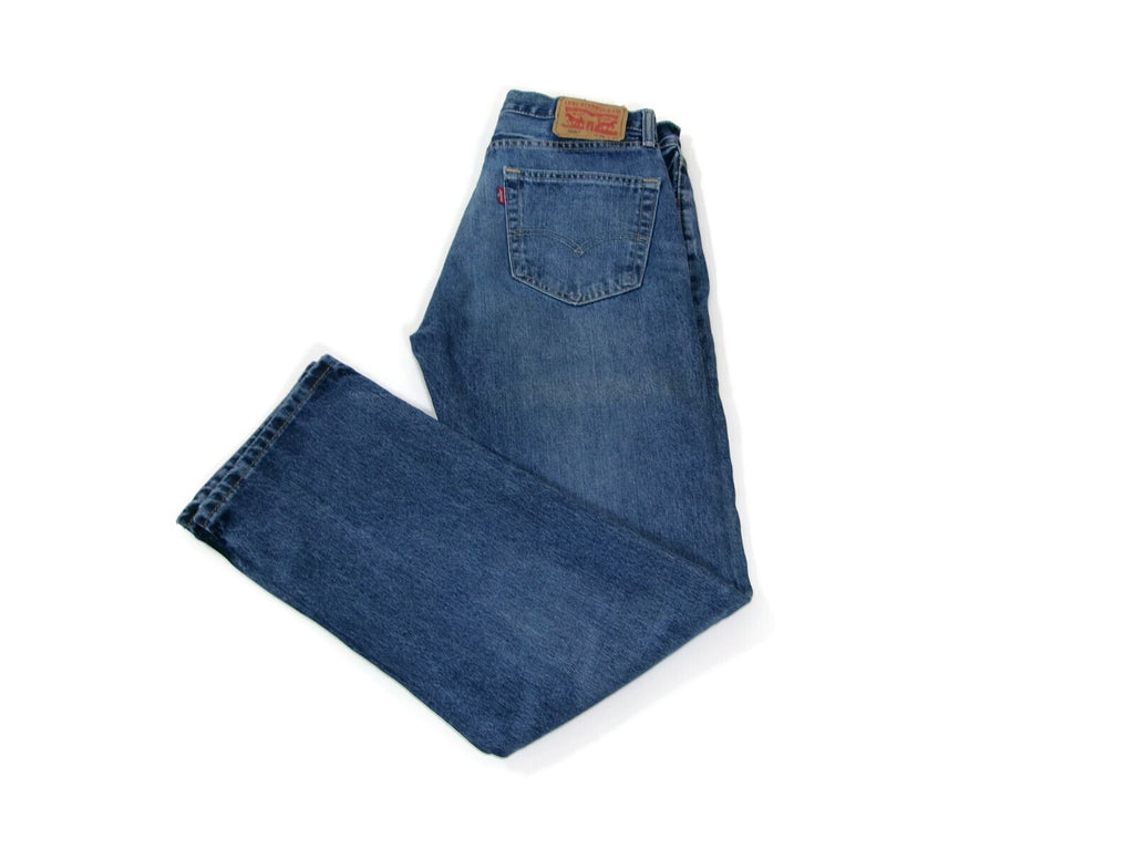 Mens LEVI'S 505 Distressed Denim Jeans Pants Size 32 X 32