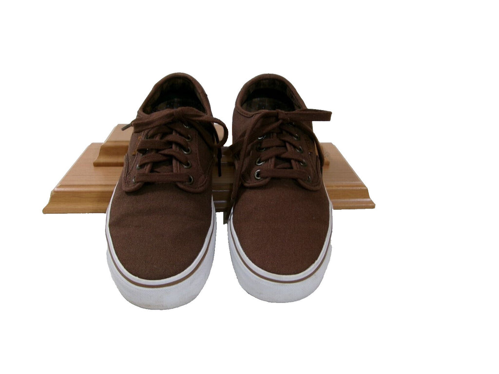 Mens VANS Pro Low Top Ultra Cush Lite Dark Brown Canvas Skate Shoes Size 6.5