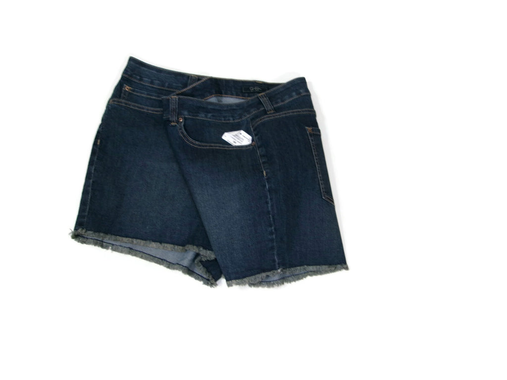 Jessica Simpson Forever Low Rise Distress Fringed Jean shorts Size 18 W 18W New