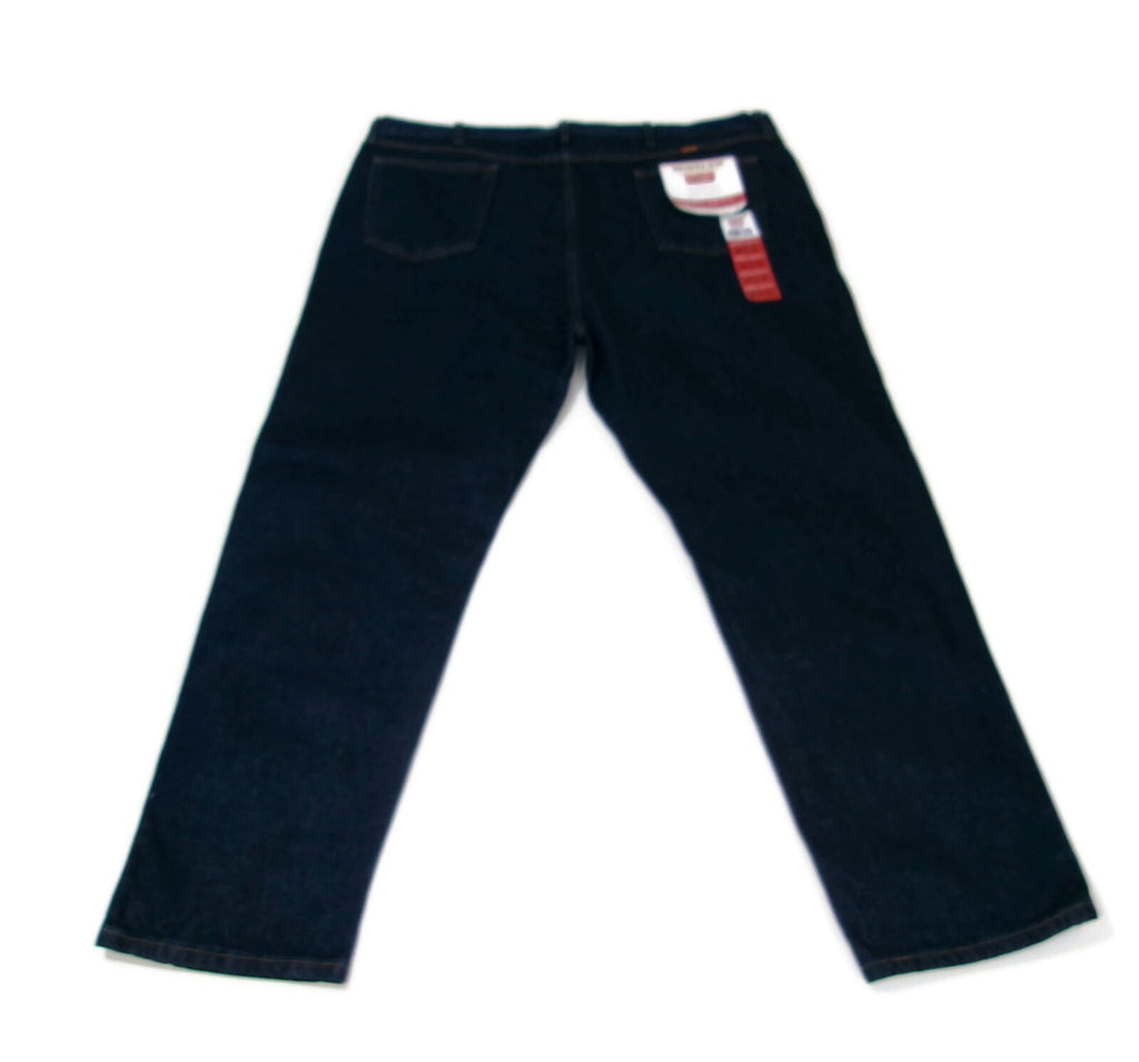 Mens Rustler Wrangler Heavyweight Denim Jeans  Straight Leg Pants Size 46X30 NWT