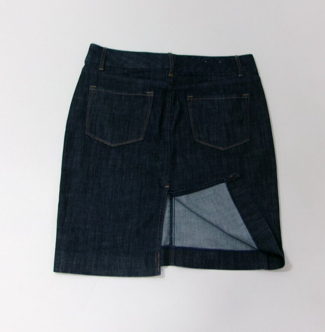 Womens RETRO Vintage GAP JEANS Denim Dark Indigo Jeans Skirt Size 6