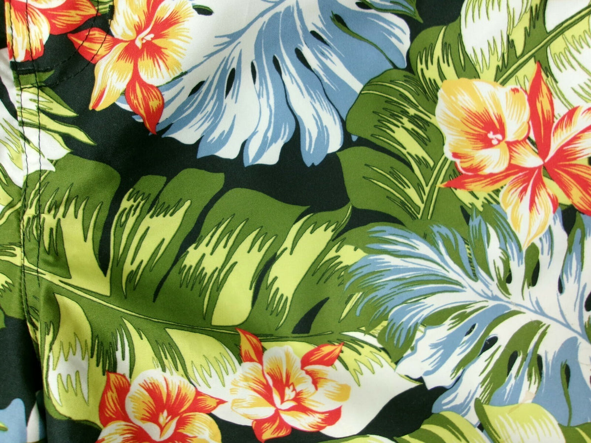OP Swim Shorts Board Shorts Mens Size XL Floral Hawaiian Tropical Swim Trunks
