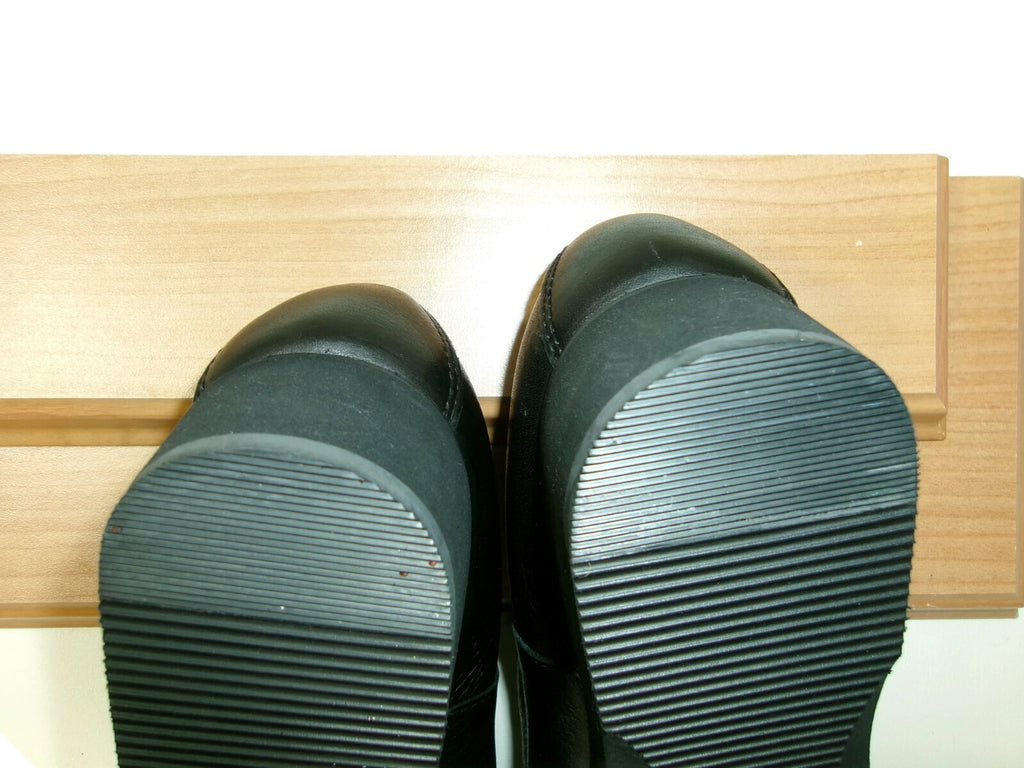 Solos Womens Black Pebbled Leather Comfy Shoes Size 8 N