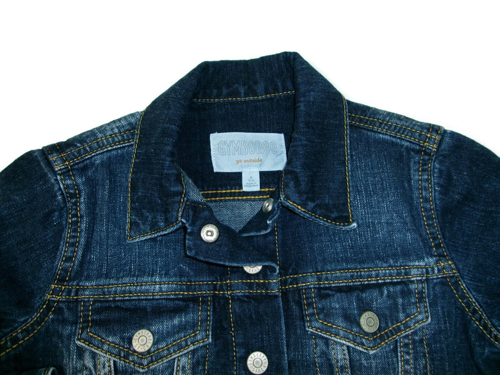 Gymboree Go Outside Boys Girl Unisex Size S 5-6  Denim Jean Distressed Jacket
