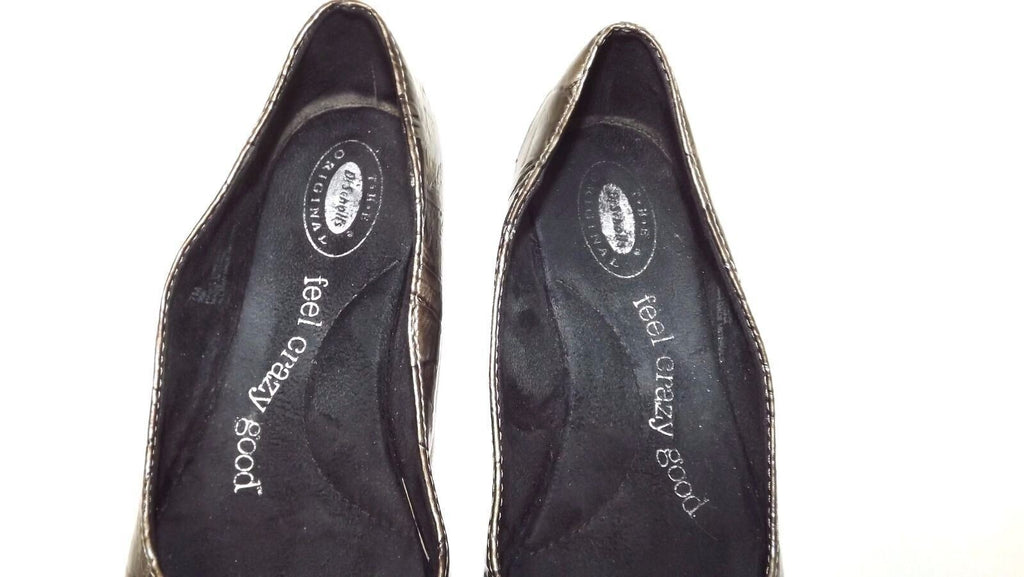 Dr Scholls Womens Flats Shoes Size 7 M Feel Crazy Good Collection Pewter Brown