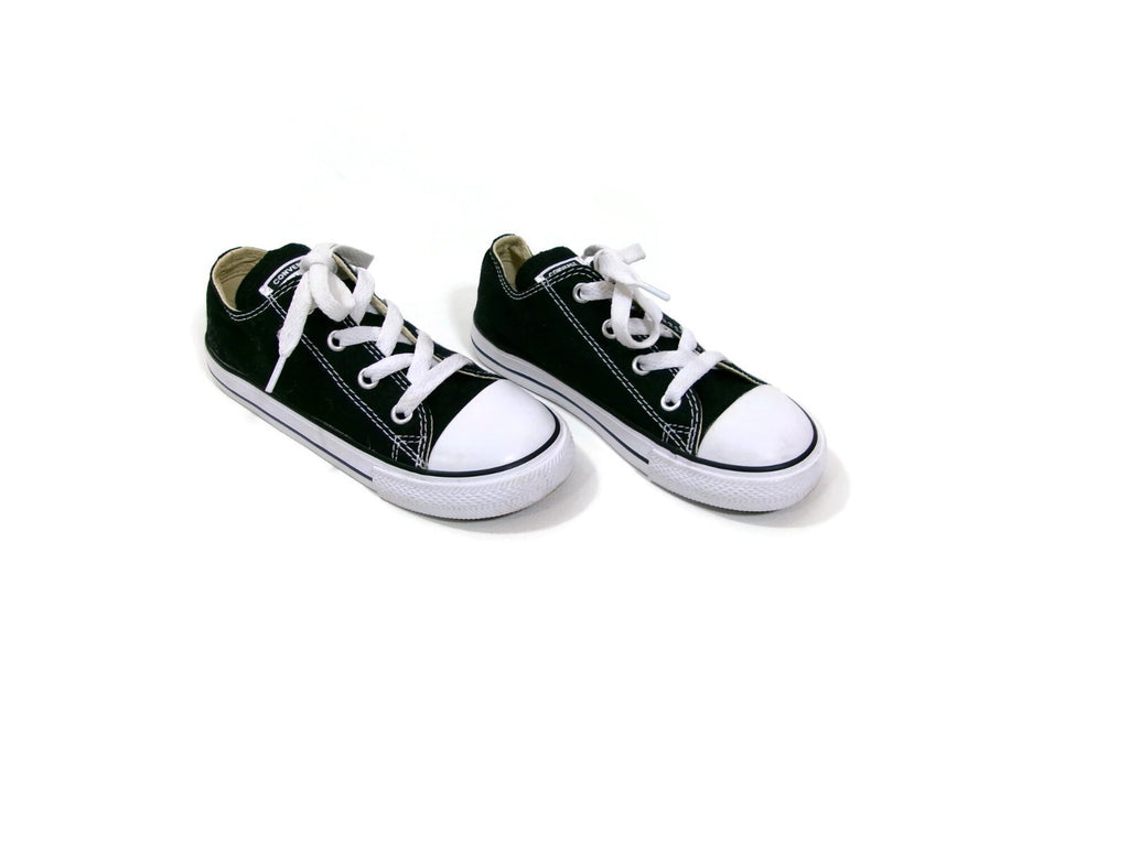 Unisex Boys Girls Black Chuck Taylor Converse All Star Sneakers Shoes Size 10