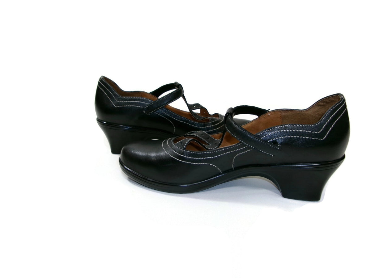 Dr. Comfort Womens Shoes Size 9.5 W Carmen Diabetic Black Leather Mary Jane