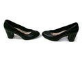 Clarks Collection Womens Black Leather Shoes Size 8.5 M Slip On High Heel Pumps