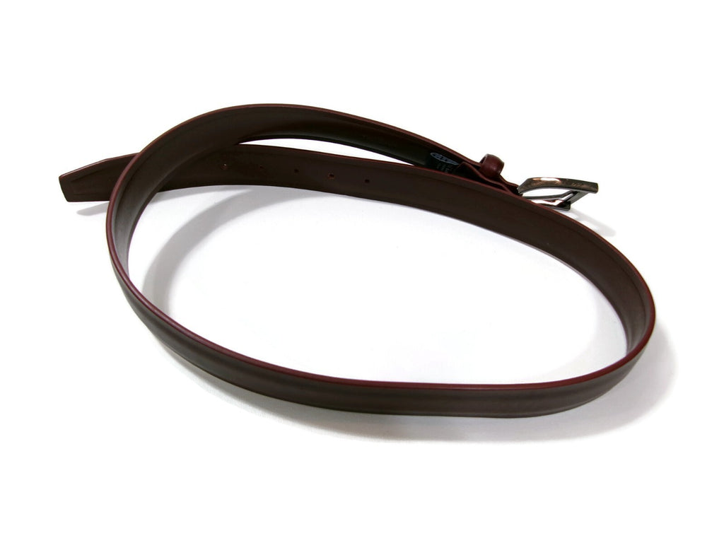 The Tie Bar Redish Burgundy Leather Mens Belt Size M Medium 43"