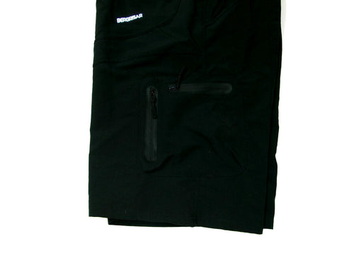 Bergrisar Mens Black Polyester/Spandex  Cycling Mountain Shorts  Size XXL