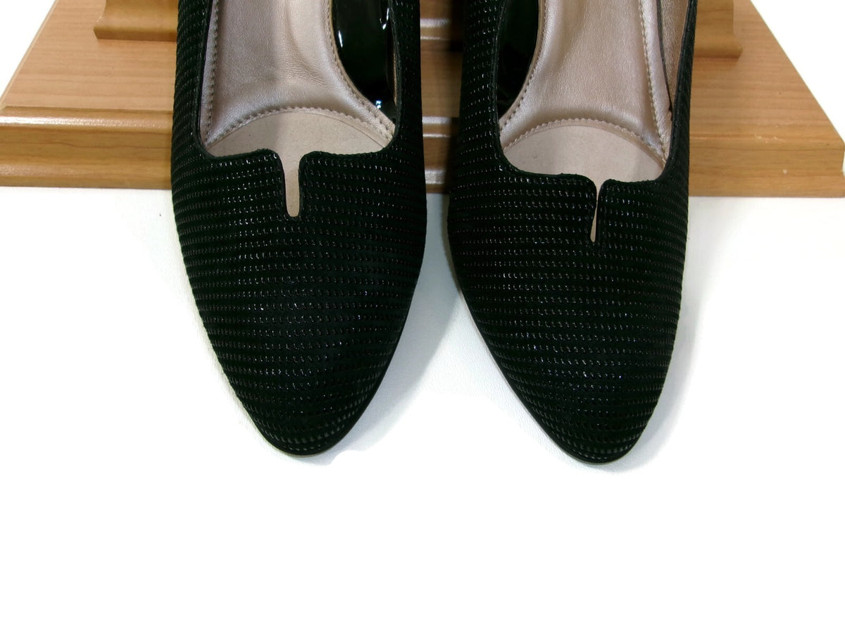 Beautifeel Womens Mistique Black Leather  Kitten Heel Shoes Size US 8-8.5 EU 39