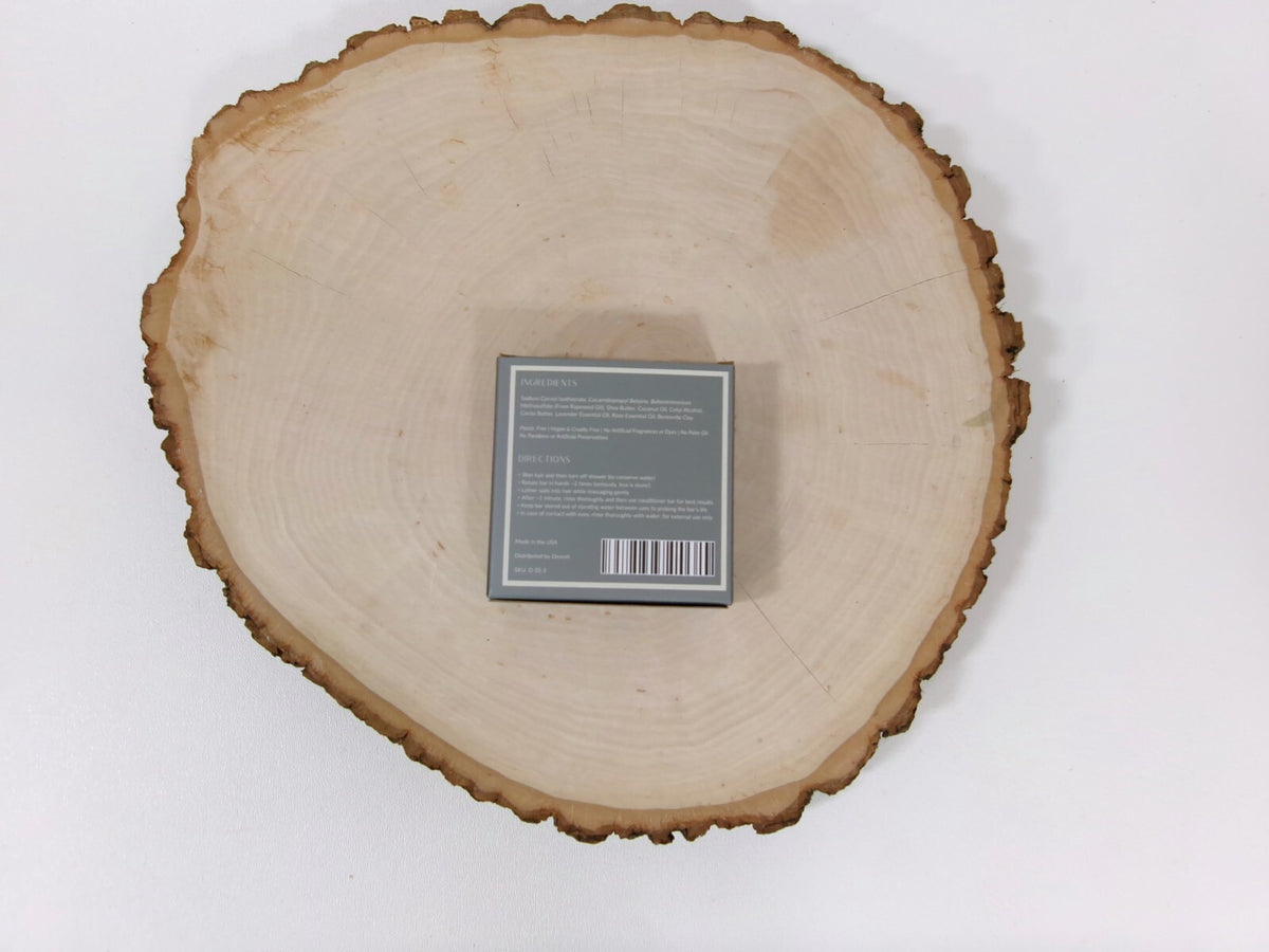 DESESH XL Solid Shea Butter Shampoo Bar w/ Lavender Rose & Clay USA Made