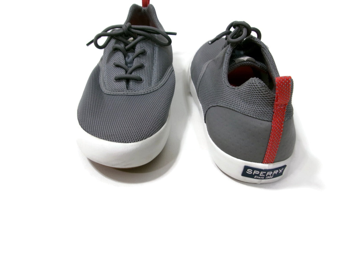 Paul Sperry Mens Shoes Size 11.5 Lightweight Flex Deck Gray Mesh Sneakers Sporty