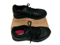Skechers Mens Work Related Fit Wyola Slip Resistant Black Leather Shoes Size 11