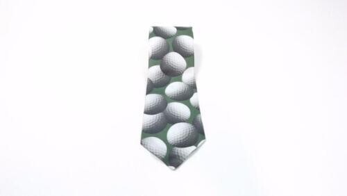 vintage RALPH MARLIN Golf Themed JUST BALLS GOLF Balls Mens Fun Tie Clean Nice 1