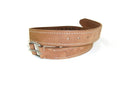 American Eagle Mens Distressed Light Tan Casual Belt Size 32 w/ Eagle Logo
