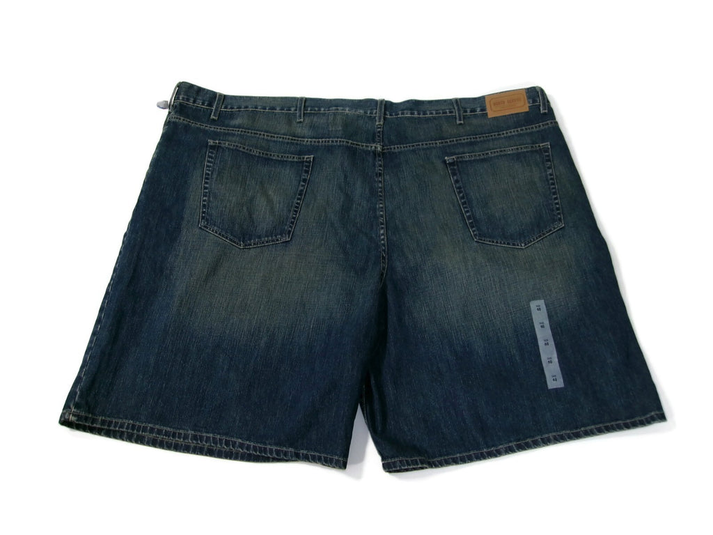 North Canyon Traders Mens Jean Denim Shorts Size 60 Blue Distressed New