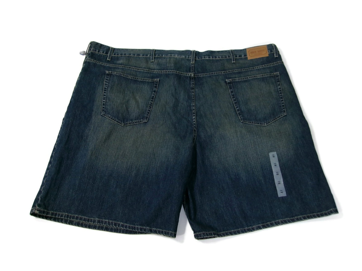 North Canyon Traders Mens Jean Denim Shorts Size 60 Blue Distressed New