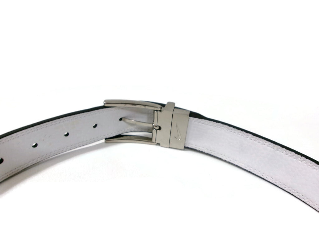 Nike Tour Core Reversible Mens Black White Belt Size 32 Iconic Nike Swoosh Logo