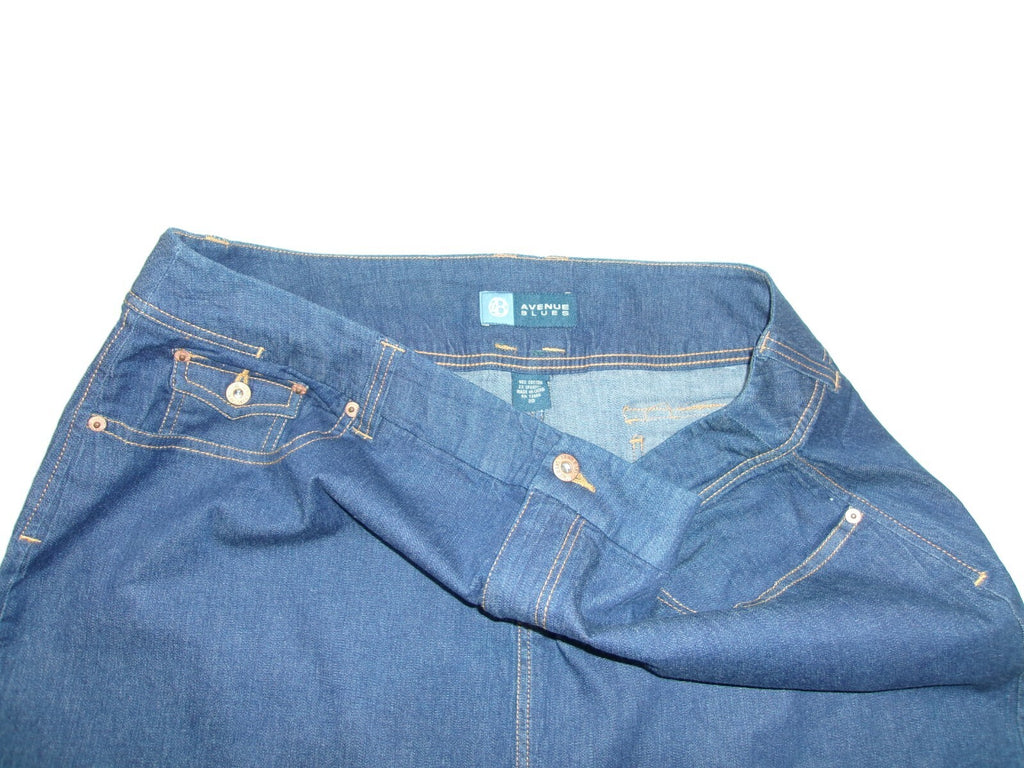 Womens AVENUE BLUES Long Denim Jean Skirt Plus size 20 Stretch to Fabric