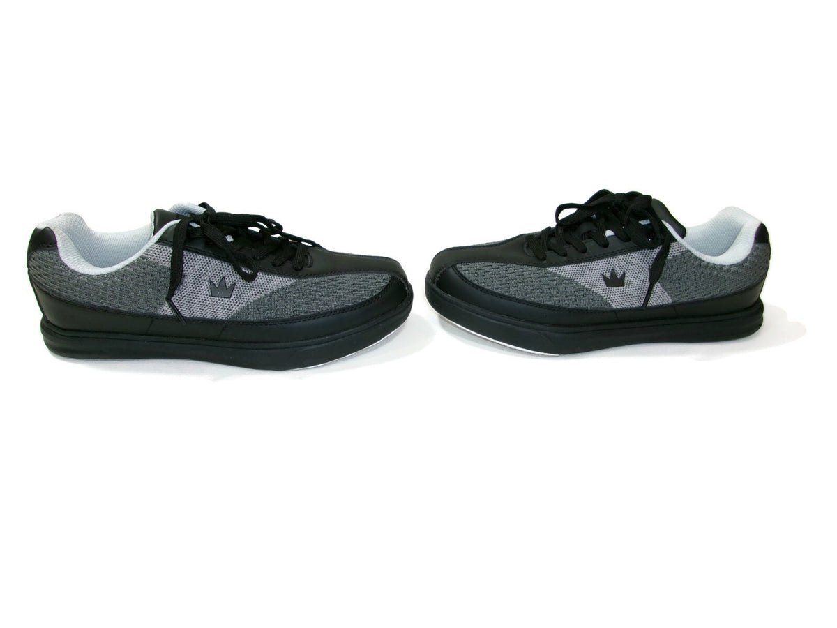 Brunswick Mens Renegade Mesh Grey Bowling Shoes Lace Up  Size 6.5 M Comfort Nice