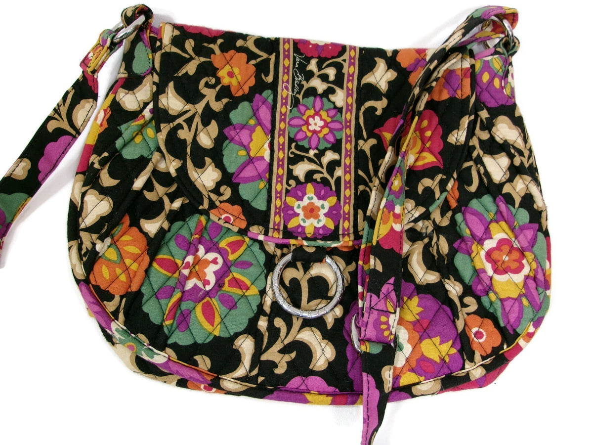 Vera Bradley Suzani Multi Colored Quilted Large  Womens Bag Purse Handbag 13"