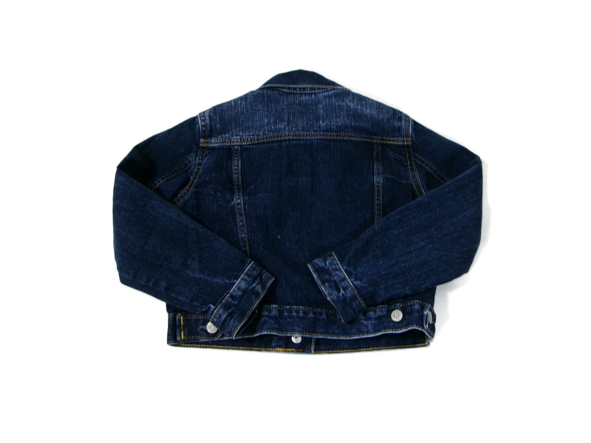 Gymboree Go Outside Boys Girl Unisex Size S 5-6  Denim Jean Distressed Jacket