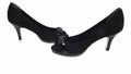 Cole Haan Air Womens Shoes Size 7 B BLACK Suede Leather Heels Pumps