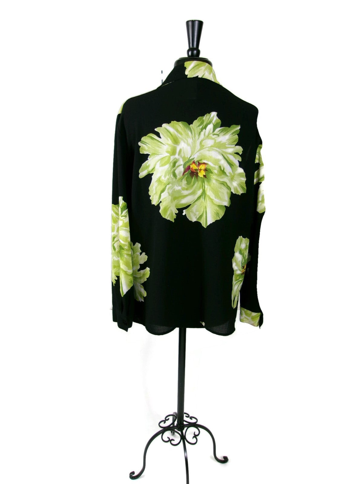 SAG HARBOR Womens Beautiful Green and Black Top Blouse Shirt Size 18