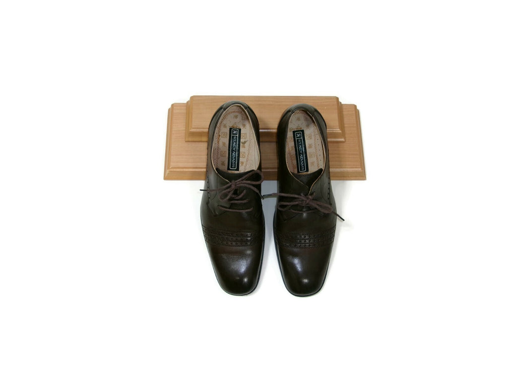 Mens STACY ADAMS Brown Leather  Lace Up Oxfords Dress Shoes Size 9 M