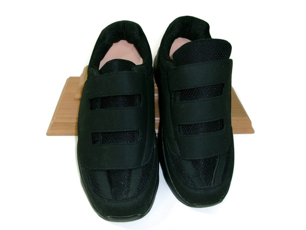 Ortho+rest Mens Diabetic Walking Shoes Size 8 Black Mesh w/ Orthotic Insert $114