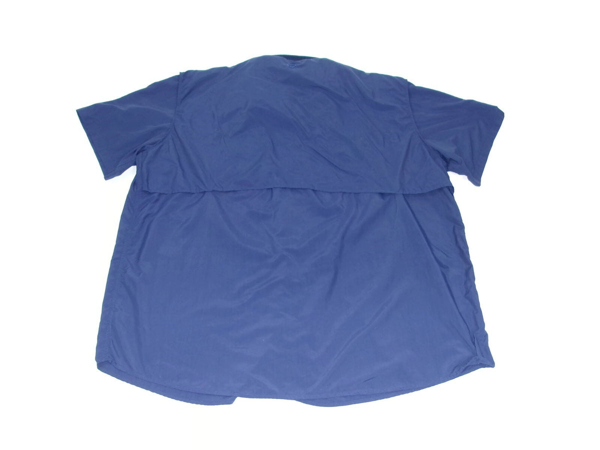 Magellan Outdoors Mens Fish Gear BLUE Shirt  Relaxed Moisture Wicking Size 3XL