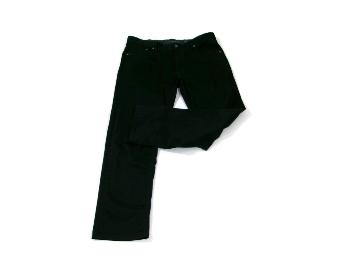 CALVIN KLEIN Mens Black Chinos Casual Pants Slim Straight Size 38 X 30