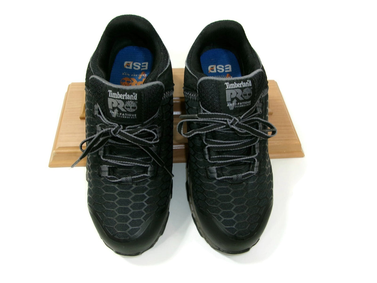 Timberland PRO Womens Black  Powertrain Sport Alloy Toe Work Shoes Size 8 M