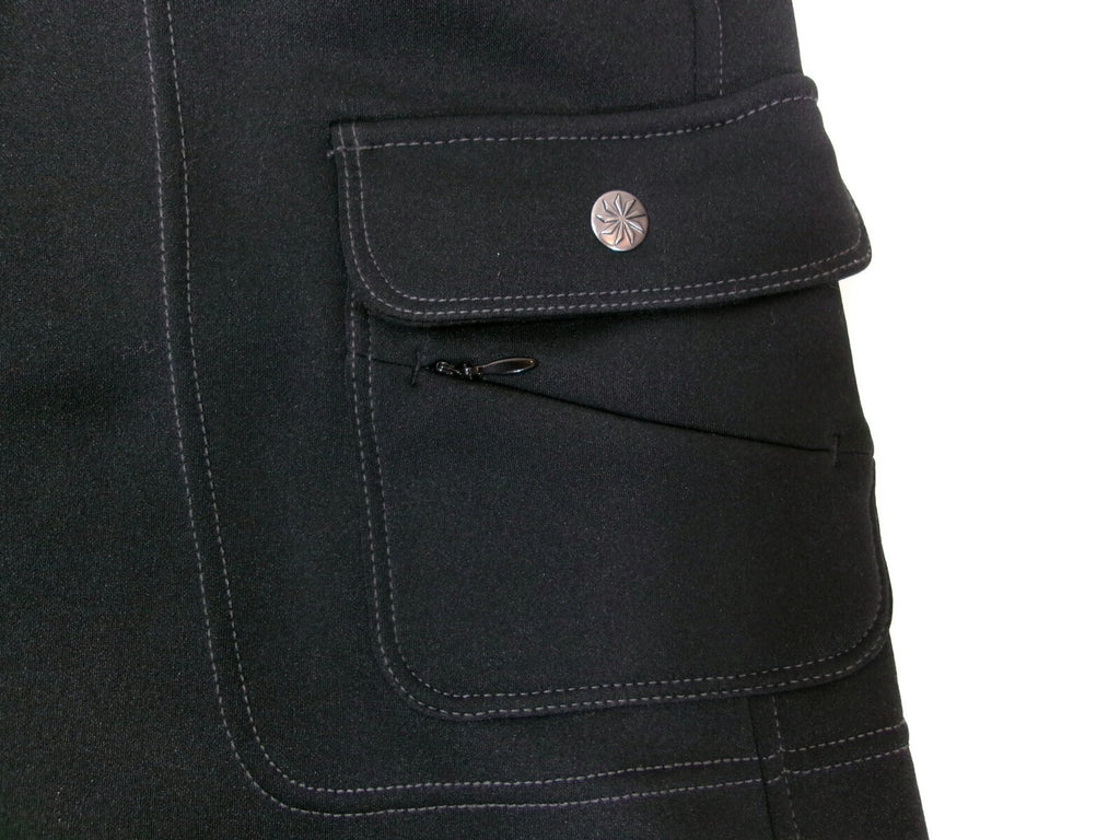 Womens Athleta Black Snowslide Fleece Lined Cargo Skirt Size S Small  Athletic