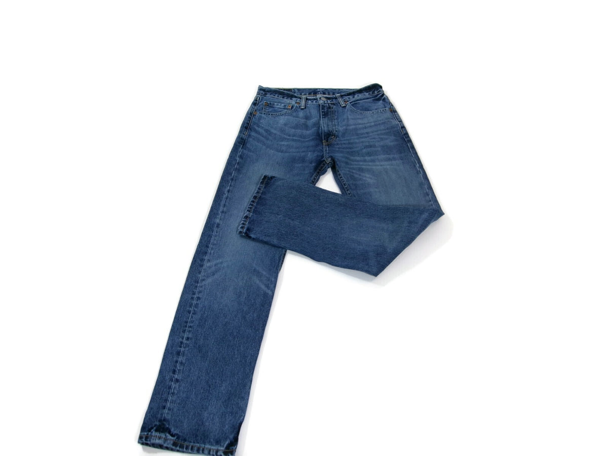 Mens LEVI'S 505 Distressed Denim Jeans Pants Size 32 X 32