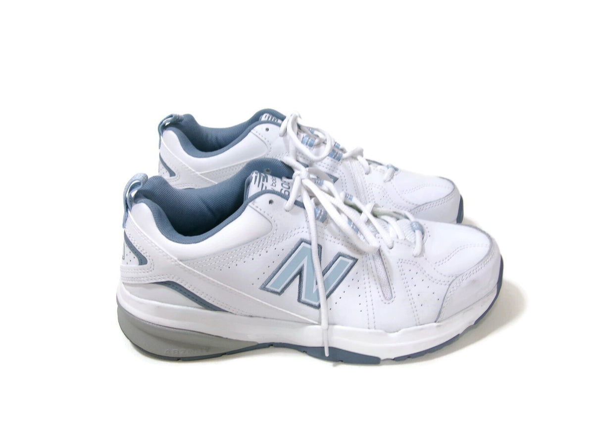 Mens Size 8 Womens Size 9.5 D NEW BALANCE 608 Athletic Sneakers Shoes Blue/White