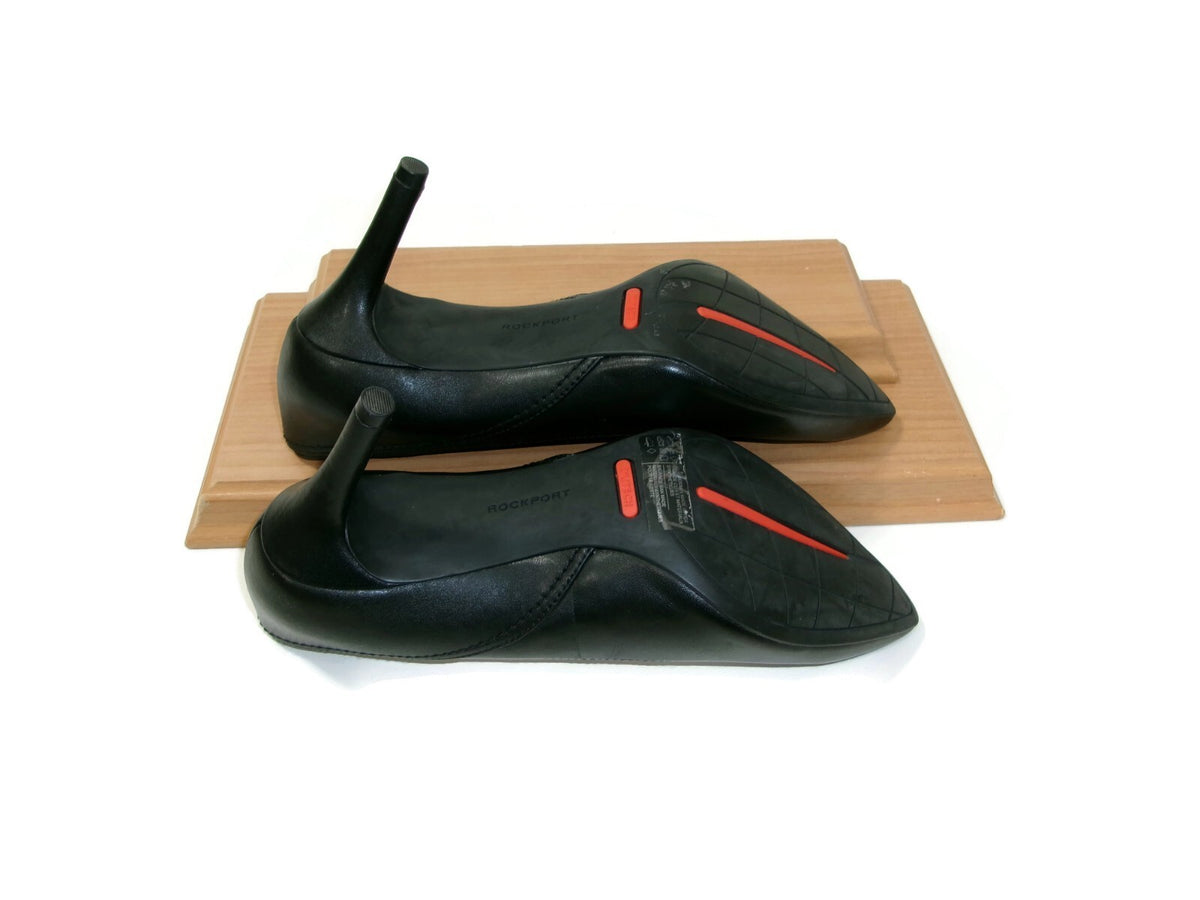 ROCKPORT Total Motion Womens Pump Heels Shoes Size 8 M  Black Quality Leather