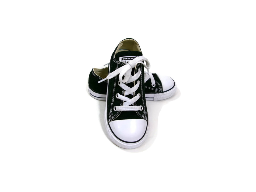 Unisex Boys Girls Black Chuck Taylor Converse All Star Sneakers Shoes Size 10