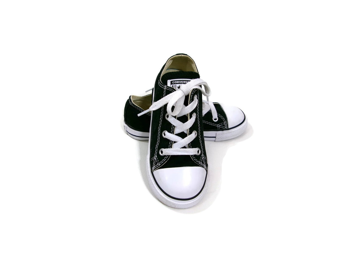 Unisex Boys Girls Black Chuck Taylor Converse All Star Sneakers Shoes Size 10